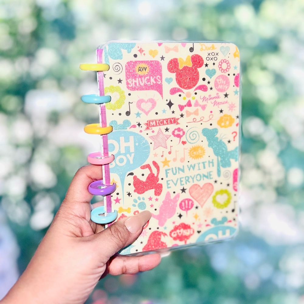 Happy planner mini size set monthly and weekly Layout Disney Mickey and Minnie